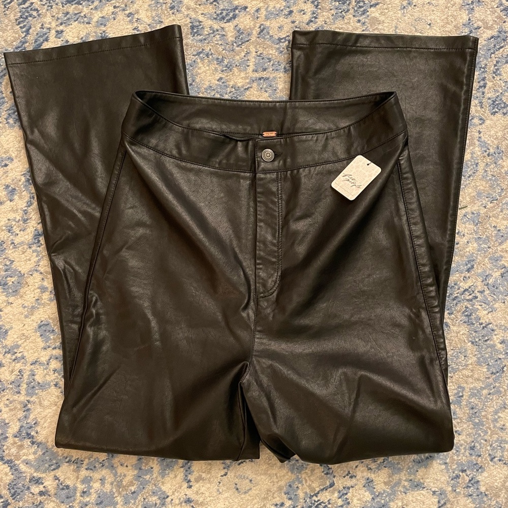 Free People Leather Pants